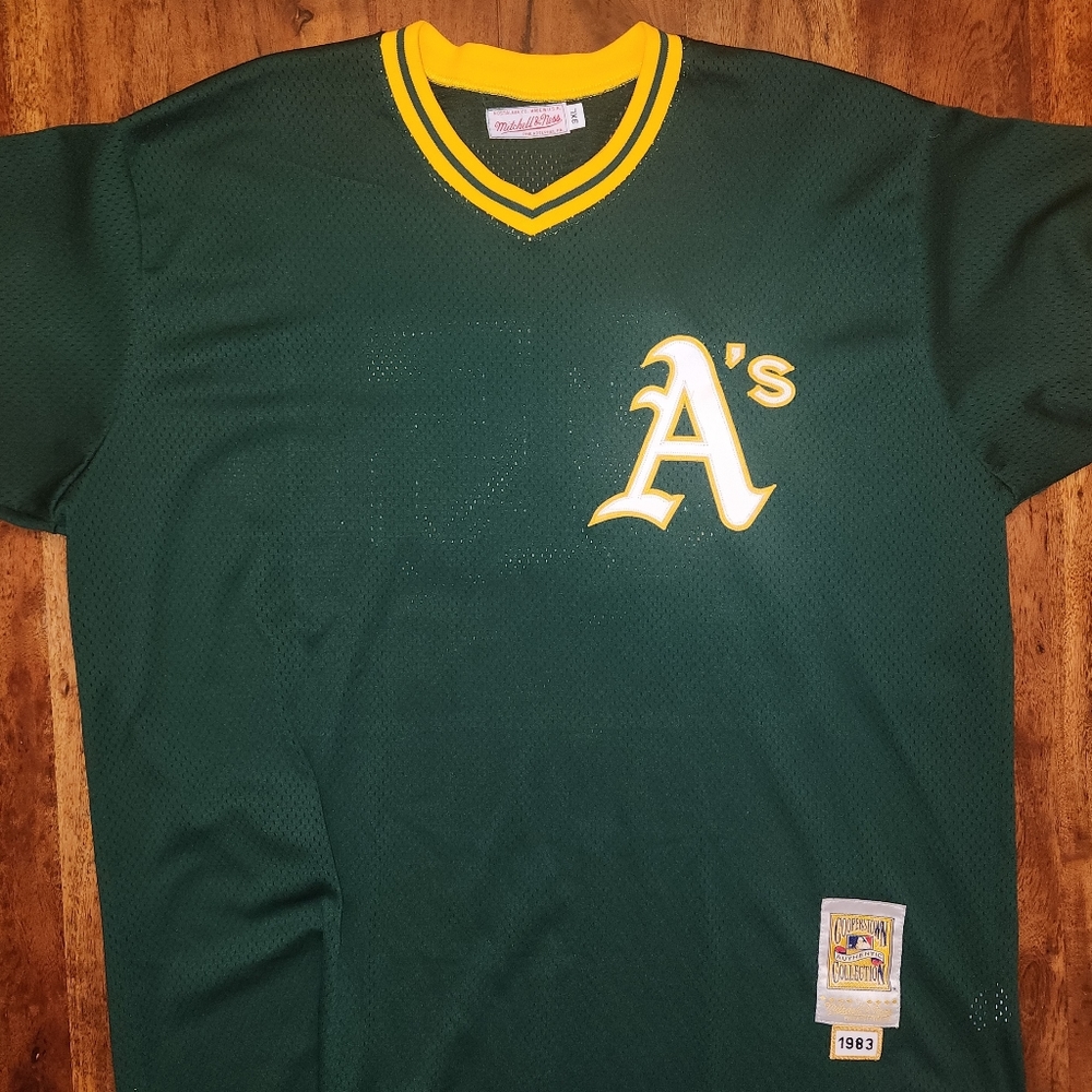Mitchell & Ness - Cooperstown Collection   Oakland A's 1983 Practice Jersey